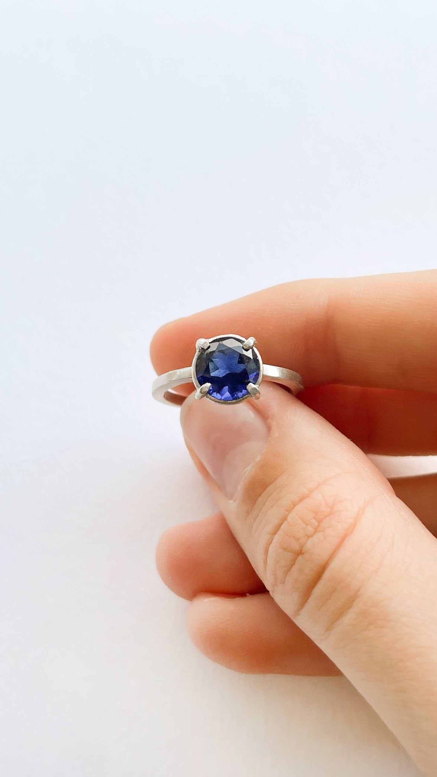 Anillo Zafiro Sintético