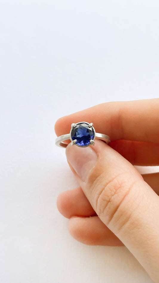 Anillo Zafiro Sintético